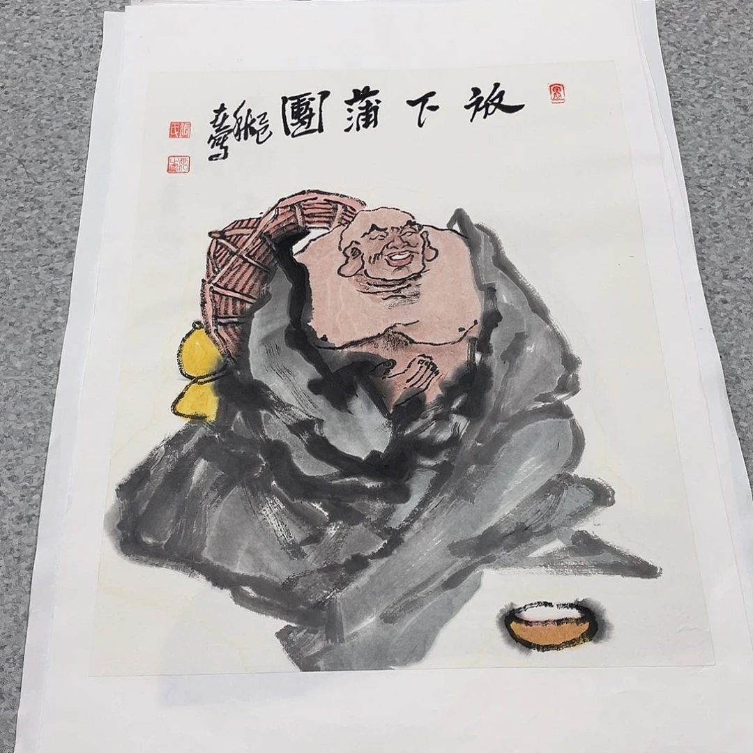 国画1.4平尺国画作品