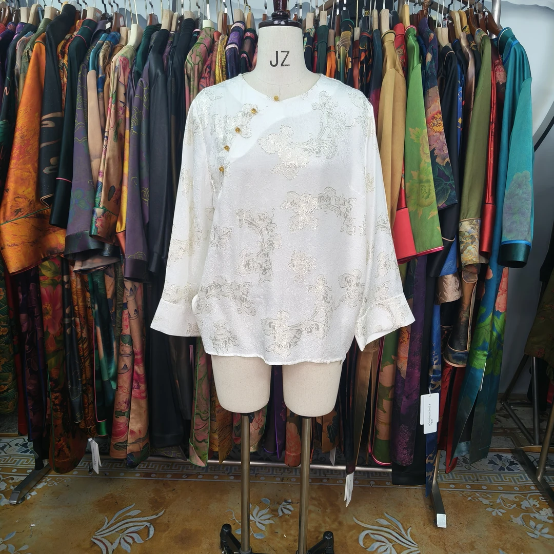 40姆大王缎真丝里衬衬衫100桑蚕丝