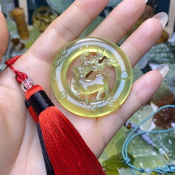 蛇纹石玉未镶嵌颈饰圈****1