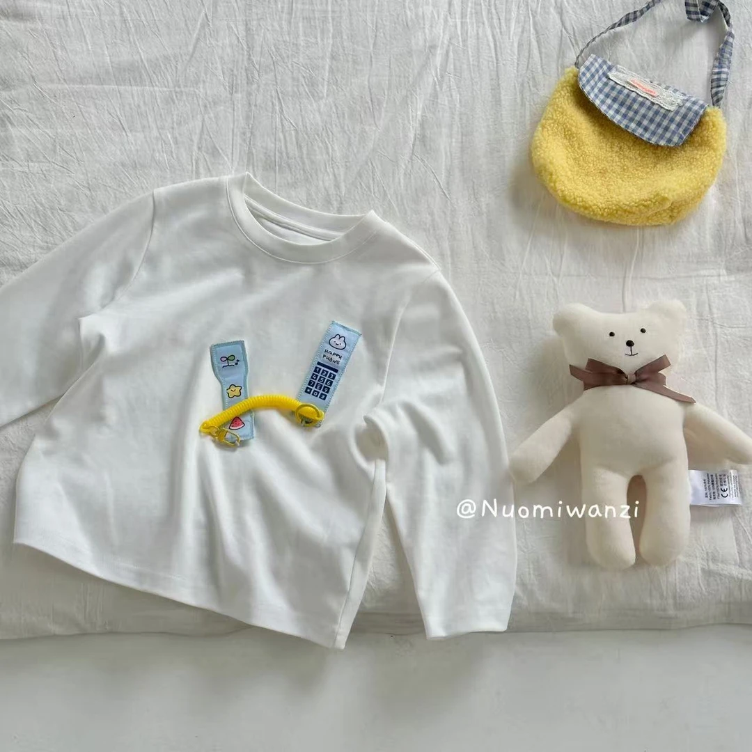 丸子十【萌趣电话】亲肤舒适立体可爱萌趣电话T（秋款）WZJ-25619