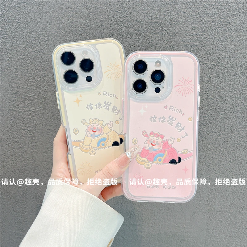 三合一炫彩适用苹果iPhone17/华为荣耀/OPPO/VIVO/小米手机壳爆款