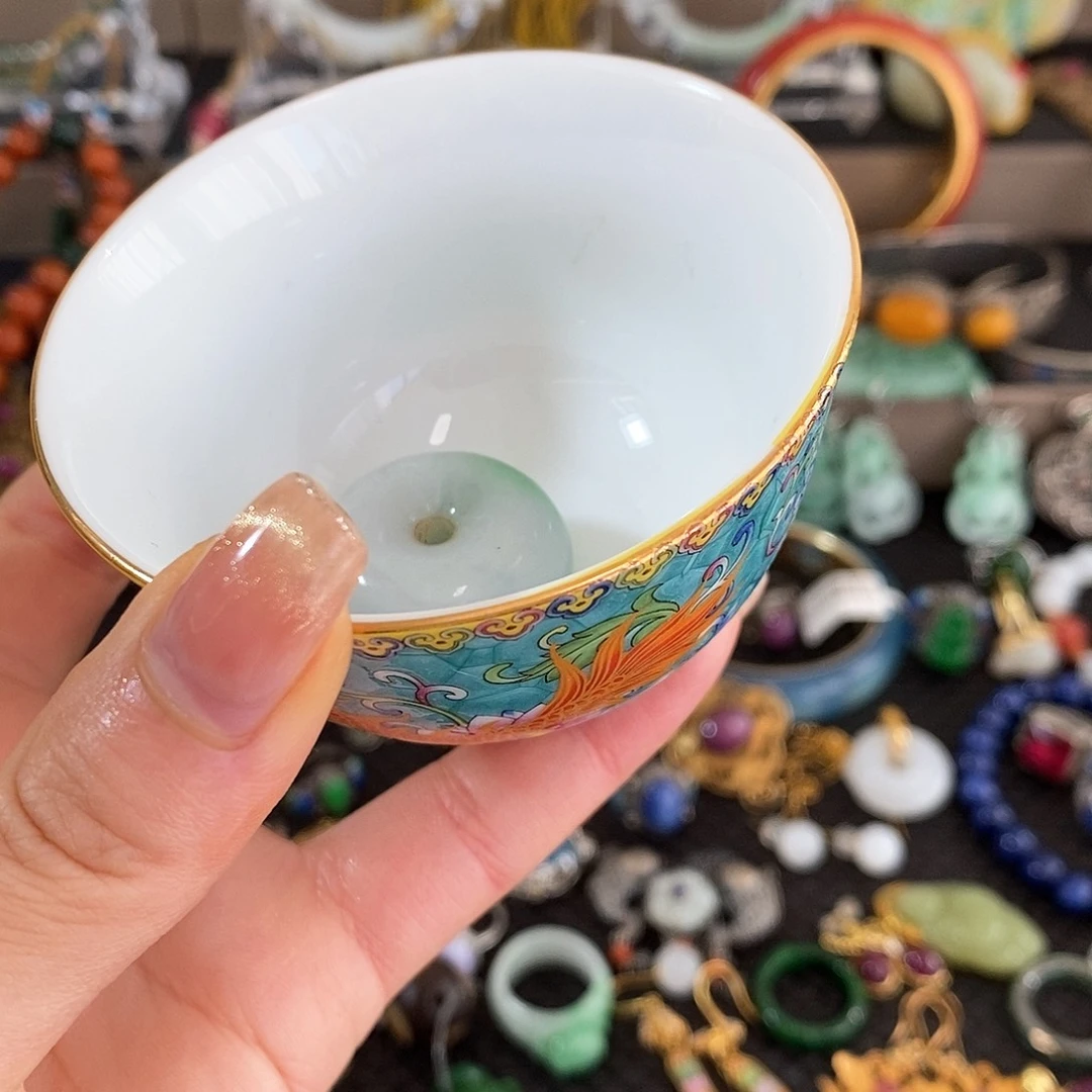 嫦***阁杯瓷器杯子漂亮漂亮