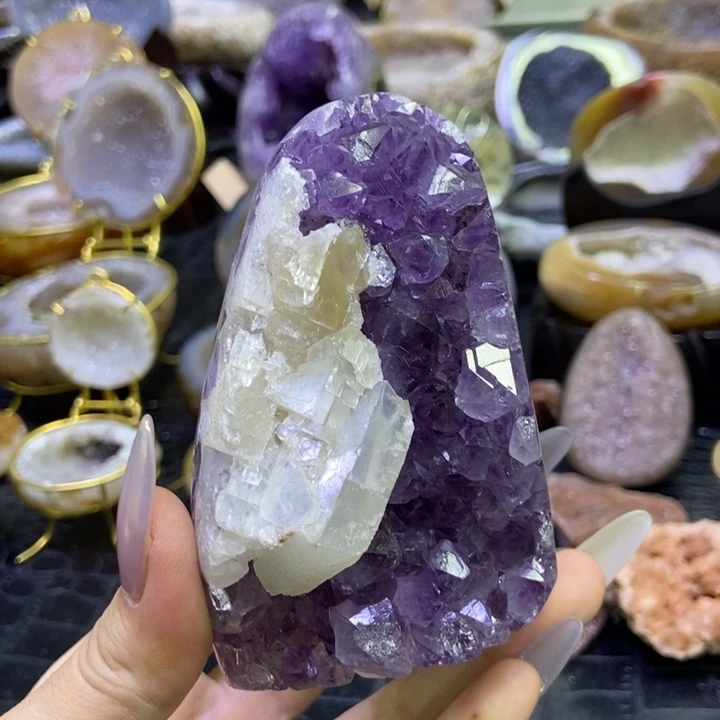未镶嵌珠宝半成品水晶晶镇