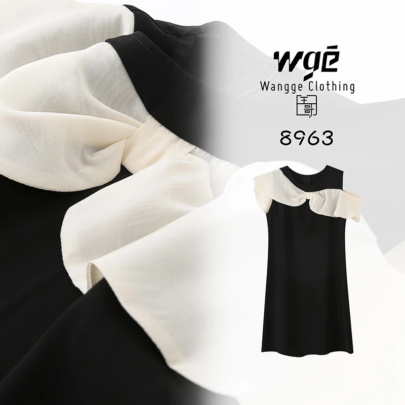 【王哥精选】黑色赫本风连衣裙高级感气质时尚显瘦垂感裙子8963