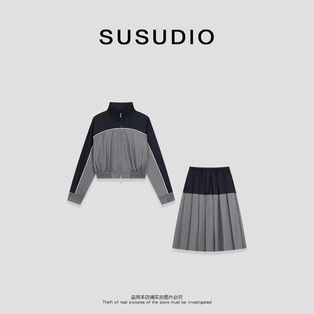 SUSUDIO③ 设计款百搭时尚撞色套装30008