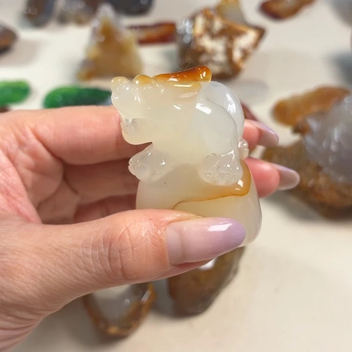 玛瑙/玉髓未镶嵌吊坠(不含链)