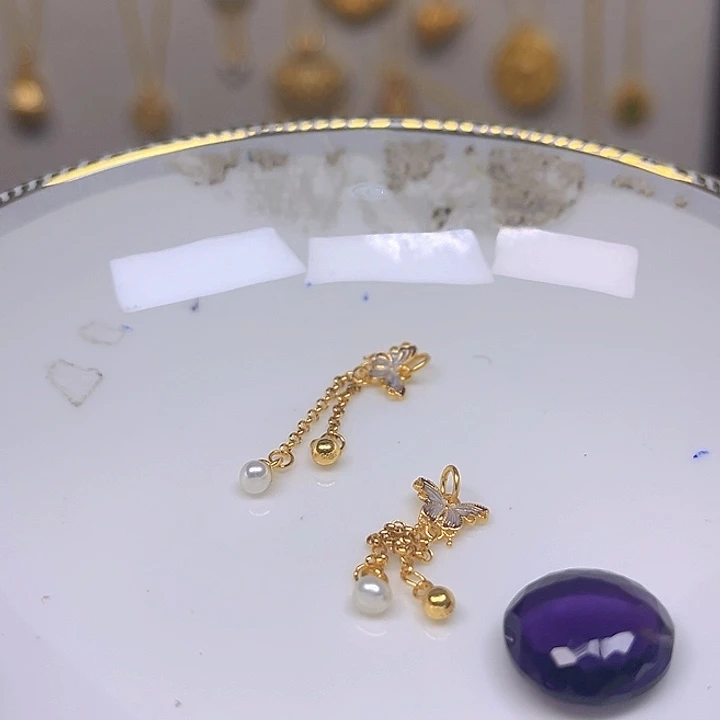 紫晶颈饰银S925镶嵌紫晶925镶嵌39