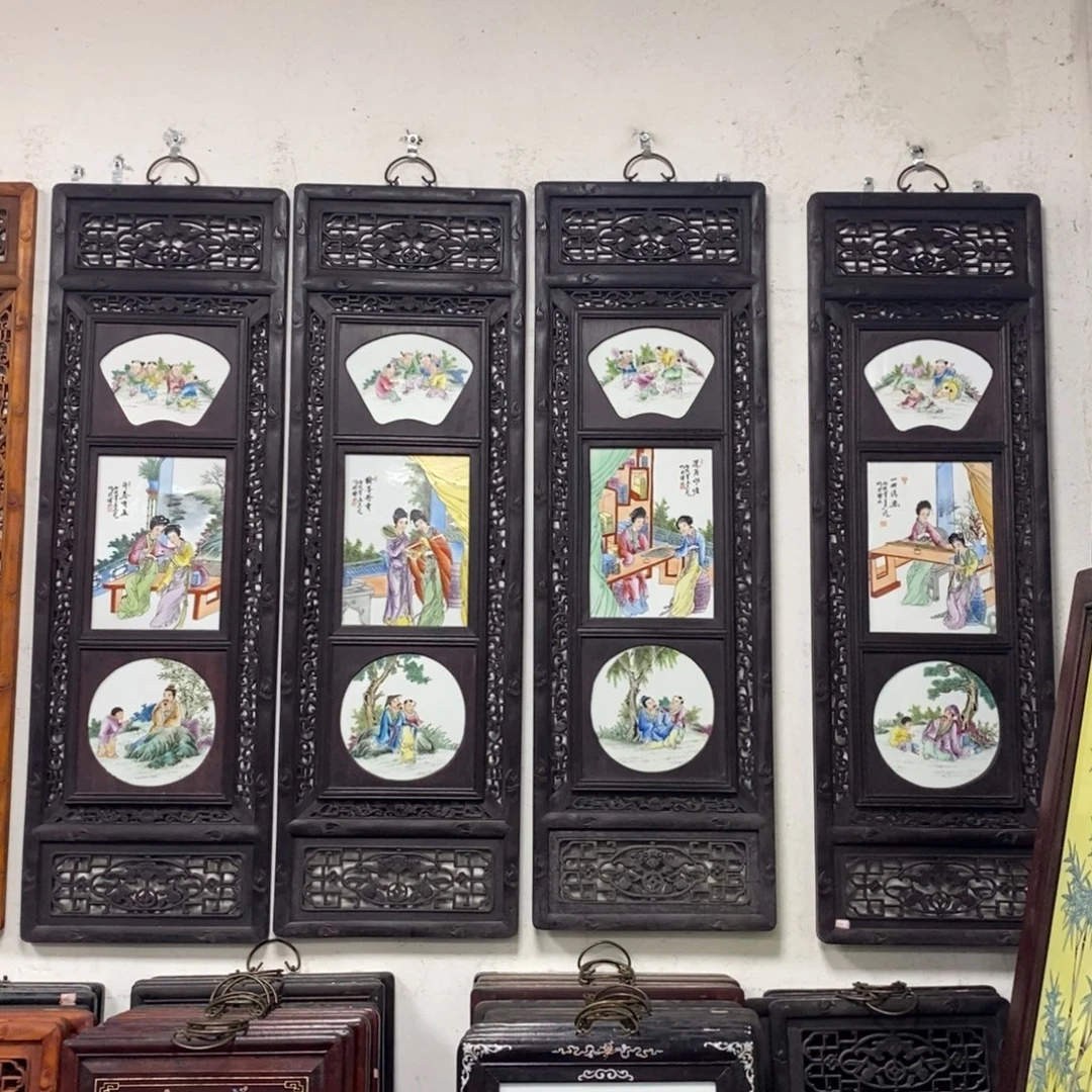 瓷片120*38*4 景德镇瓷板画柴窑烧制