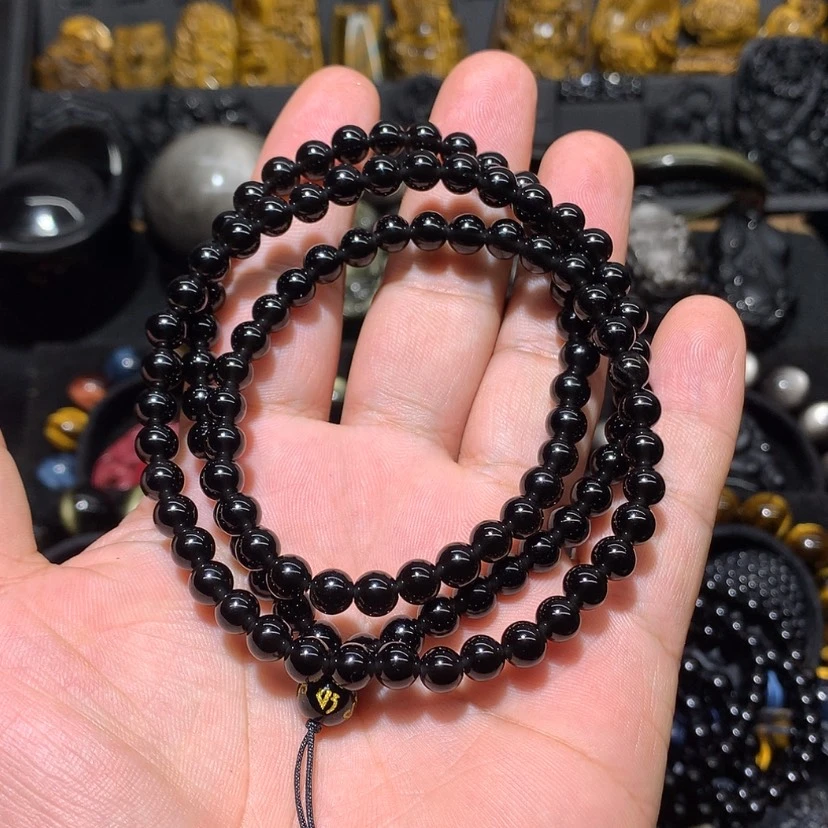 【闪购商品】黑曜岩珠宝奇石未镶嵌木**。