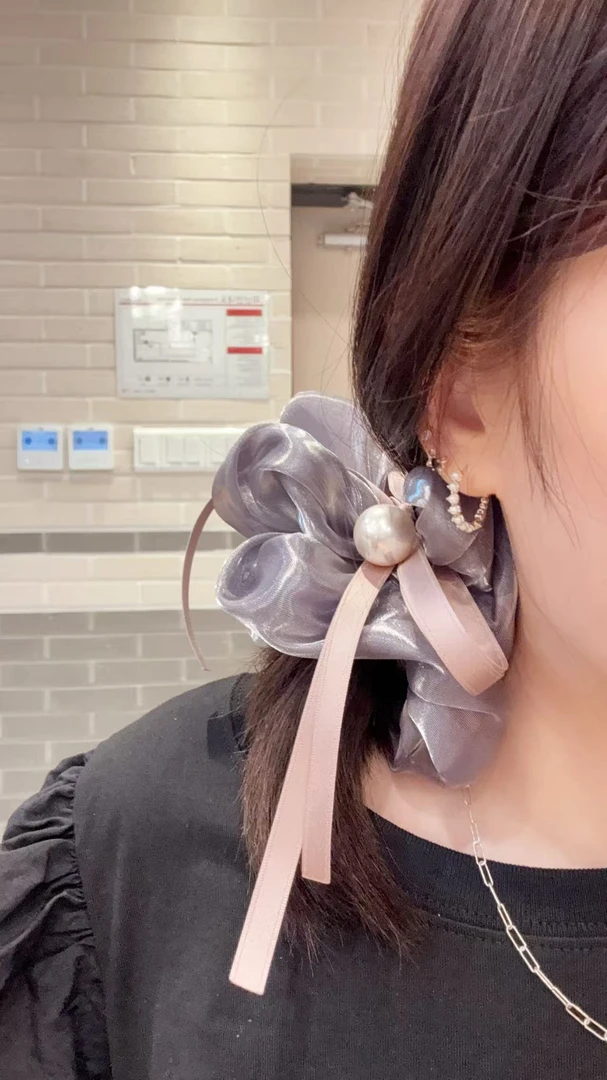 韩系温柔优雅气质发饰肠圈