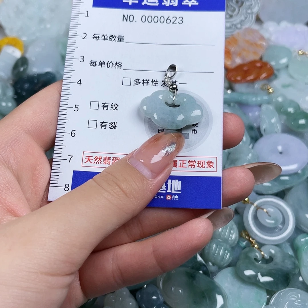 翡翠未镶嵌颈饰623