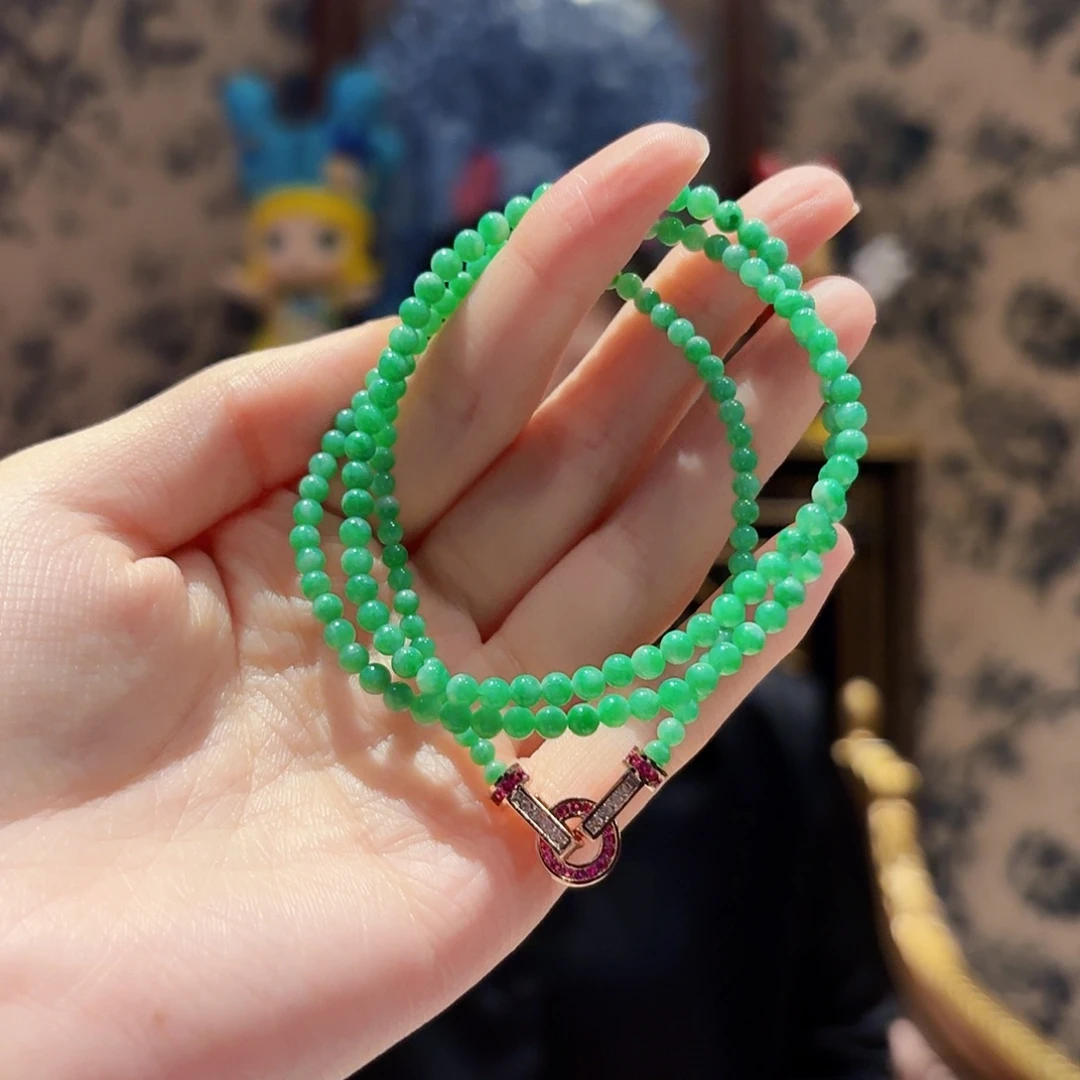 翡翠未镶嵌颈饰颈饰