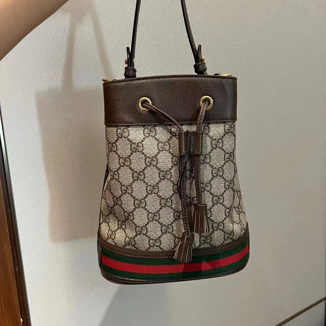 95新 GUCCI/古驰 A1086/Gucci单肩包水桶包