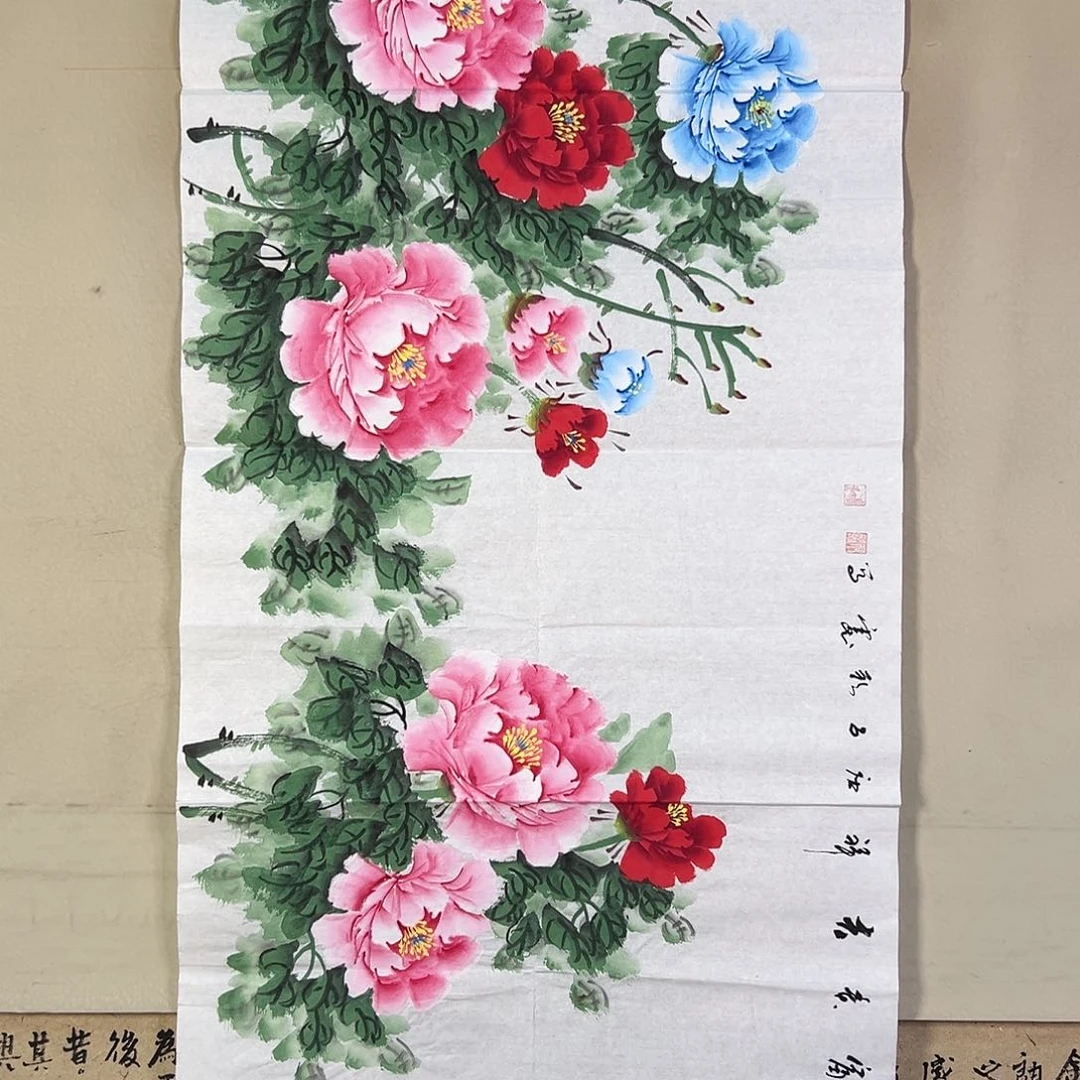 国画052 花鸟在此鸣叫时还要一