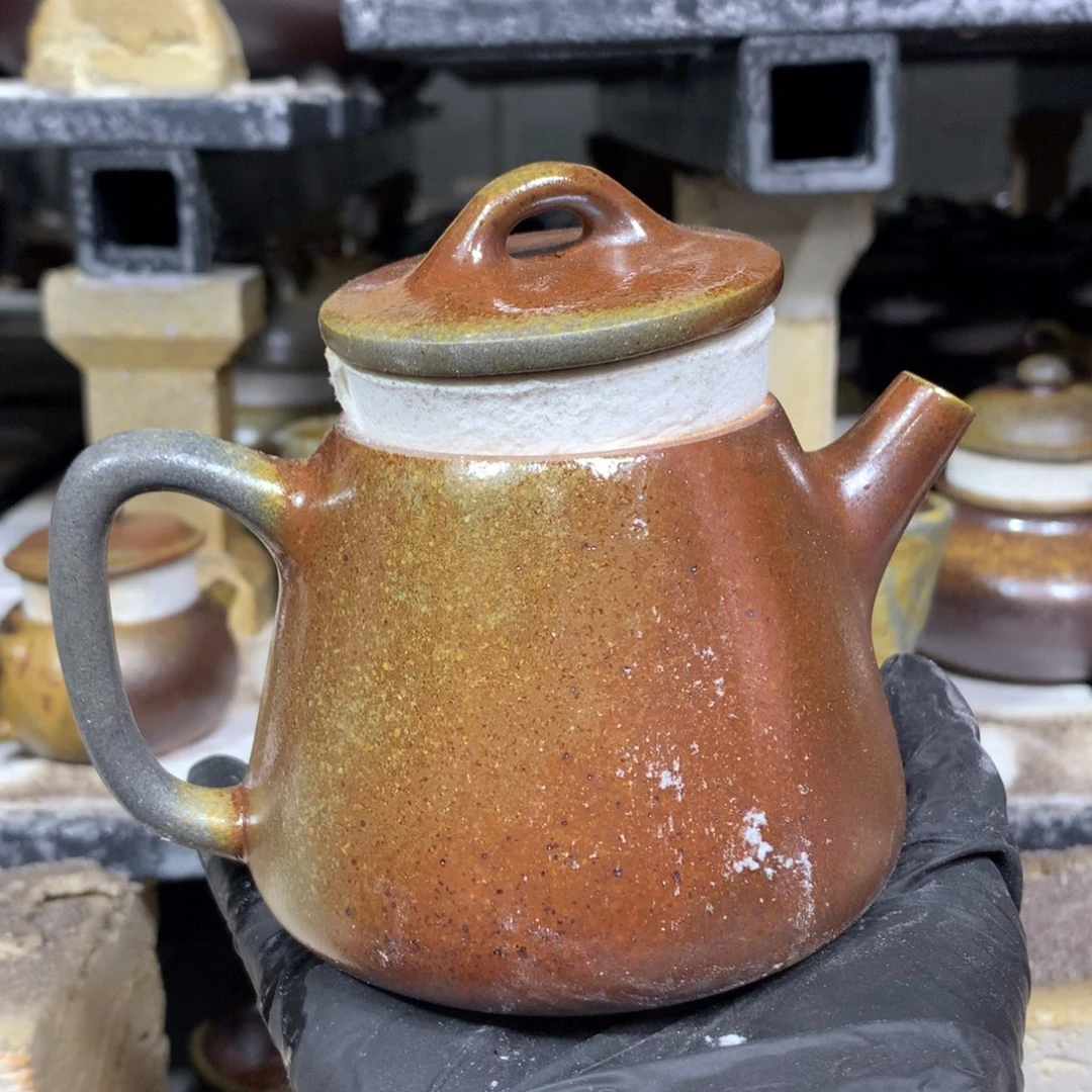 紫砂茶壶纯自然柴烧