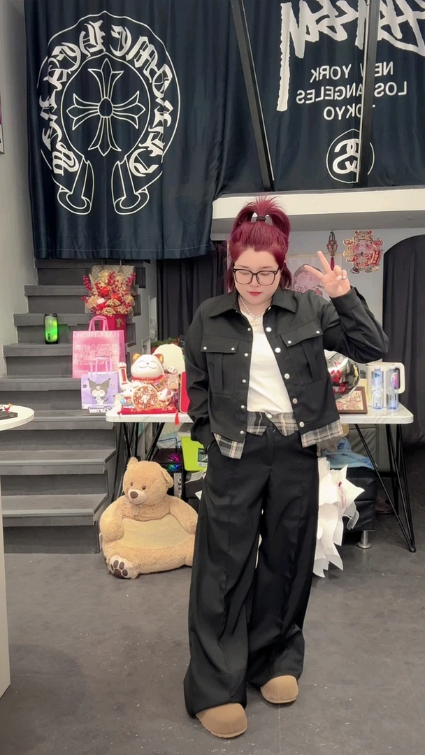 涵涵家~显瘦气质设计感辣妹风西服套装#88098