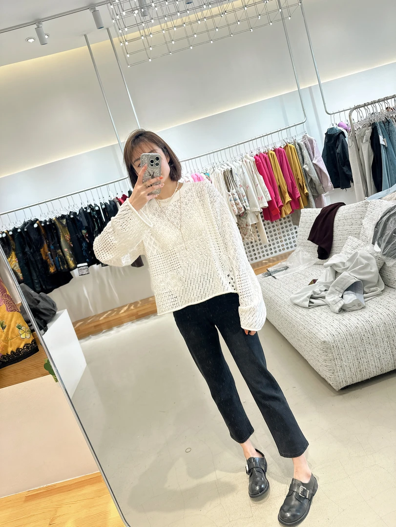 黑色烟管裤99653-7