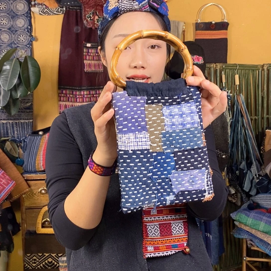 织绣手工刺子绣包包