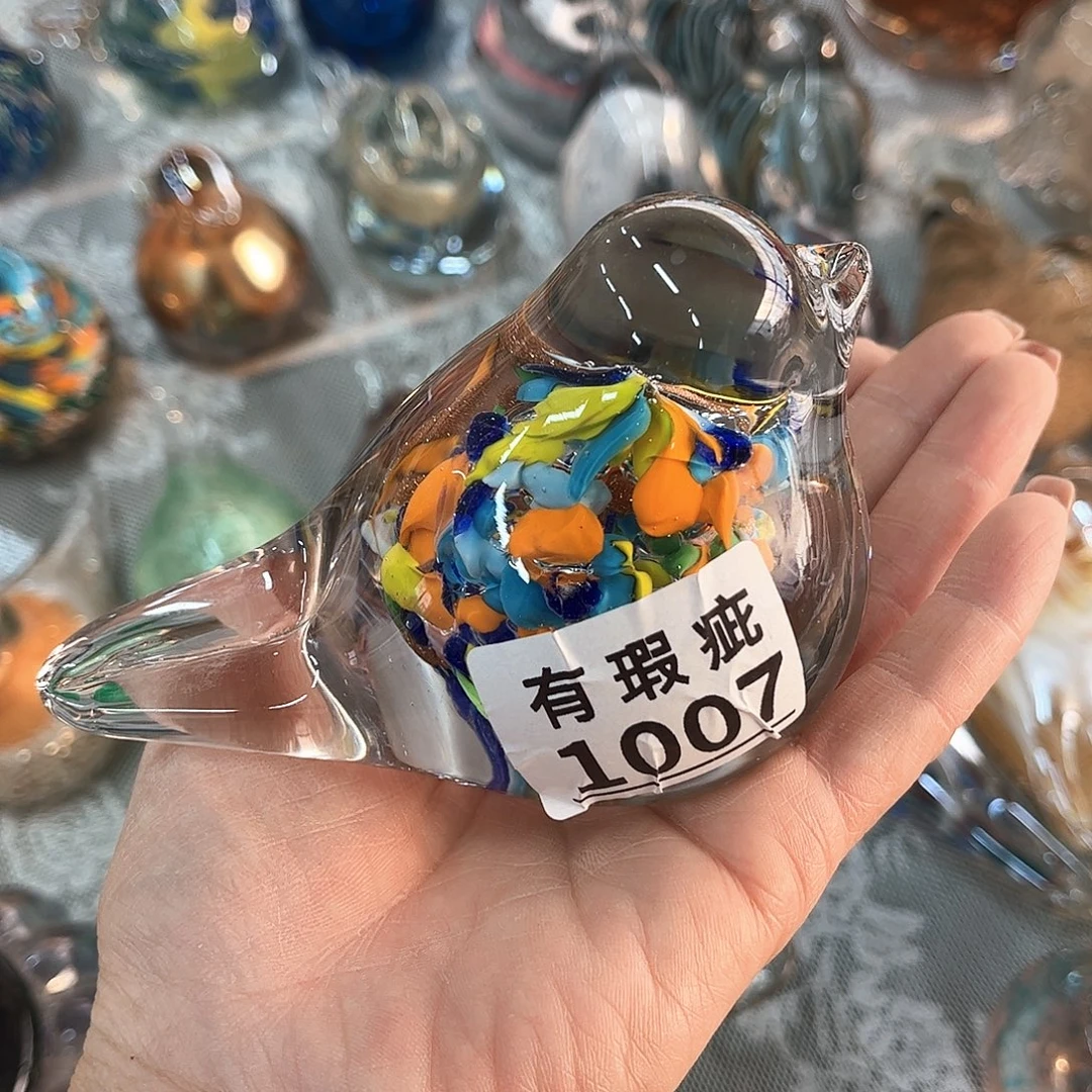 1007鸟 家悦琉璃工艺品瑕