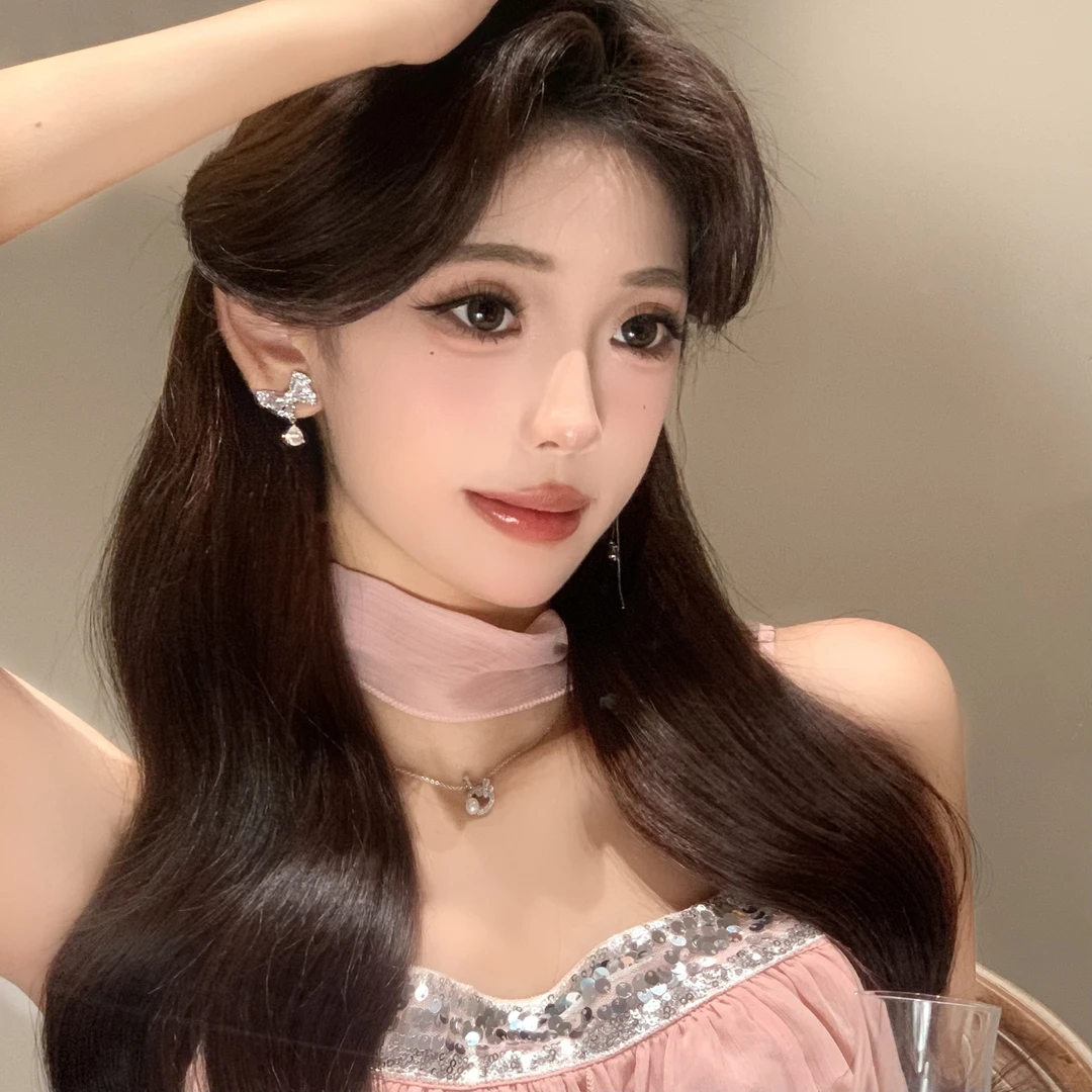 FULL GIRLISH耳环02459超仙轻奢蝴蝶耳钉耳饰