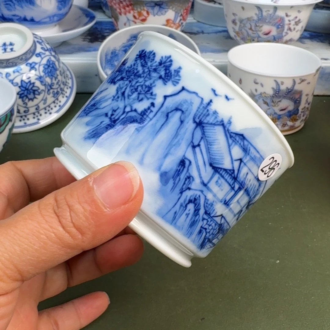 陶景德镇纯手绘茶具圆圆286