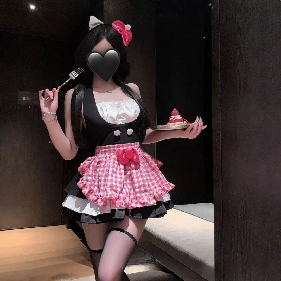 纯欲甜酷日系kitty酱cos软萌挂脖女仆！【伍月柒号！no退no换】