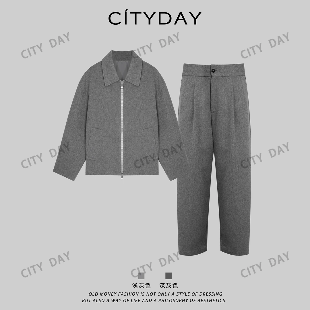 CityDay【楠哥】收官king·黑标定制高级感中性老钱套装 082