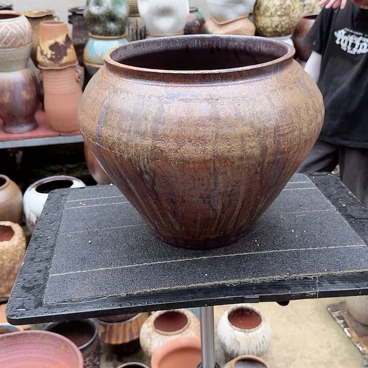 紫砂花盆高度30口径26