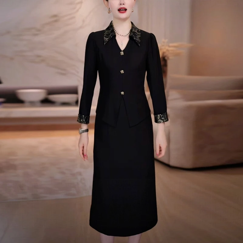 早秋轻奢洋气中袖名媛裙子女装爆款2025新款高级感显瘦气质连衣裙