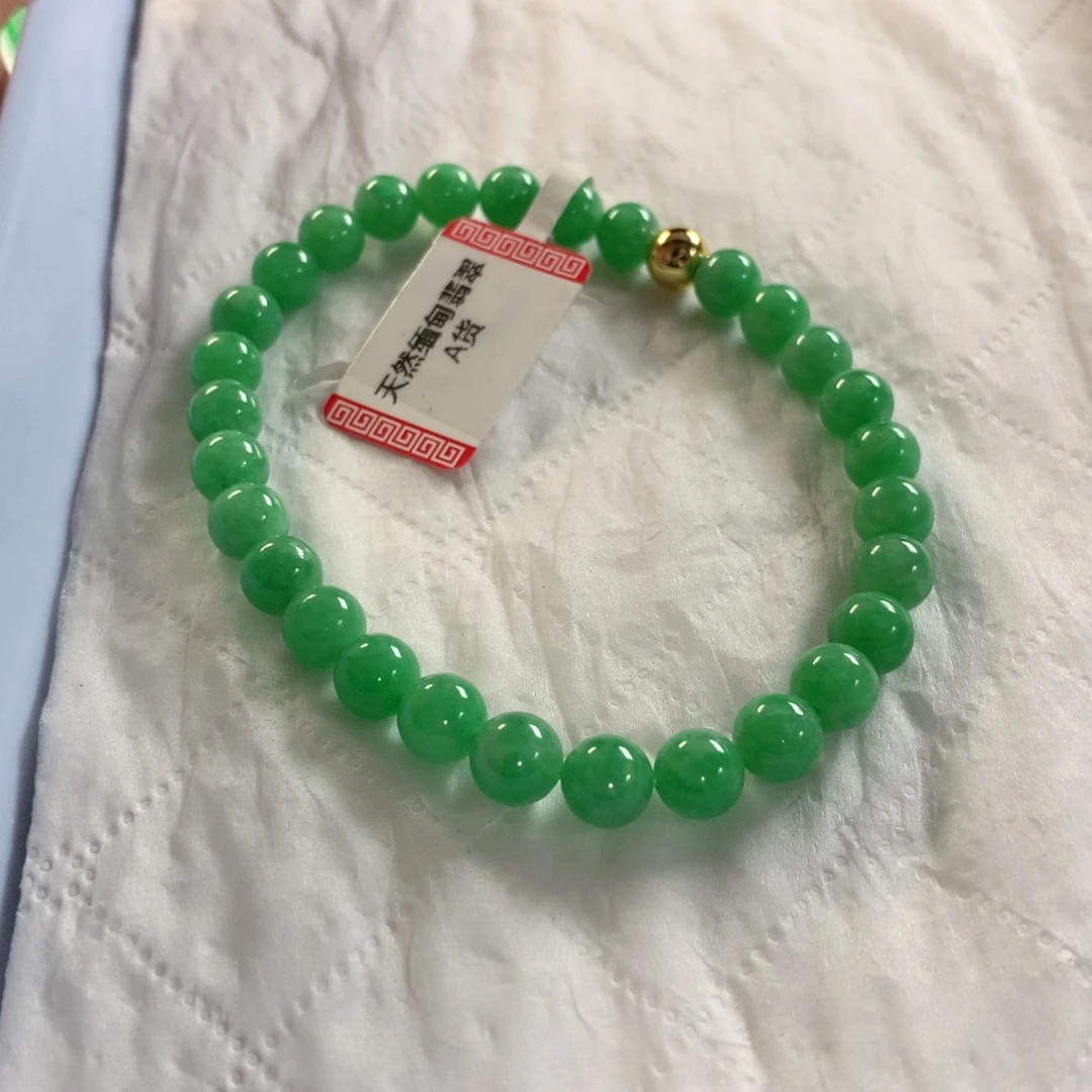 翡翠未镶嵌颈饰手串