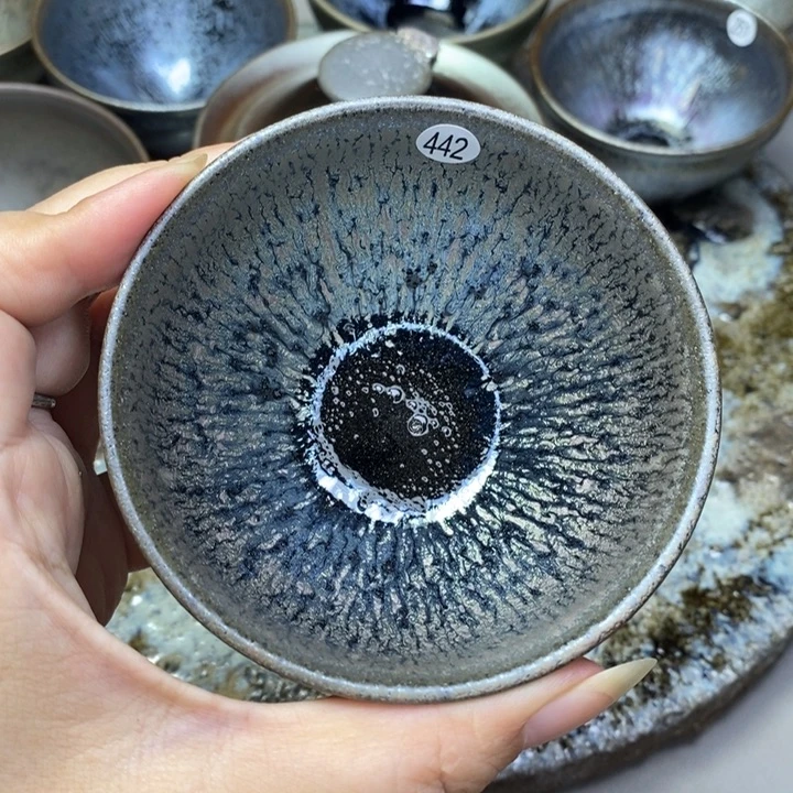 茶盏建窑建盏柴烧主人杯微瑕