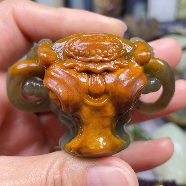 和田玉未镶嵌挂件