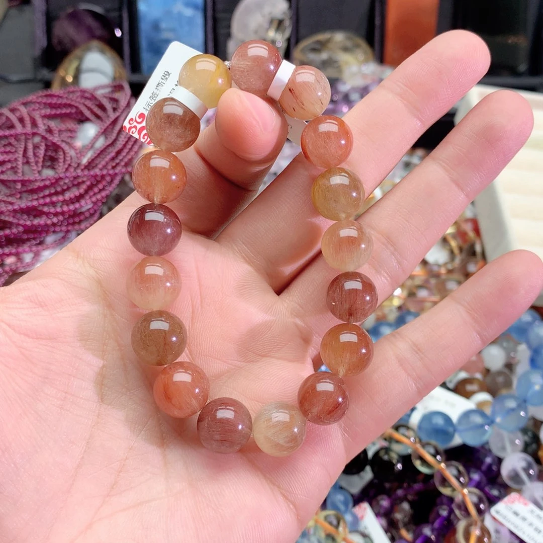 ௸***✿水晶手链未镶嵌彩兔毛手链12+