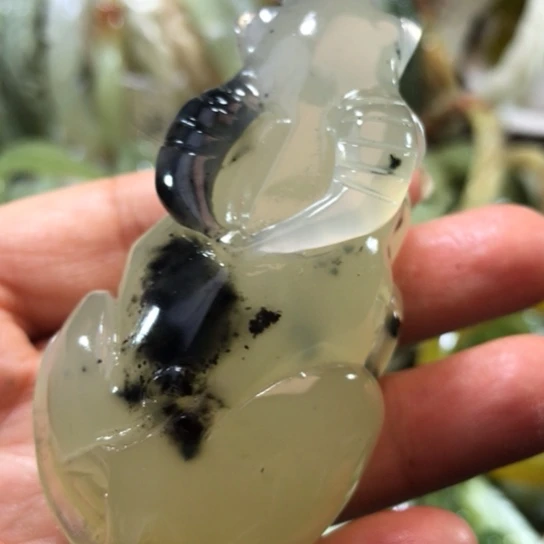 岫玉未镶嵌手把手把