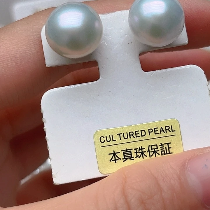 未镶嵌淡水珍珠耳钉