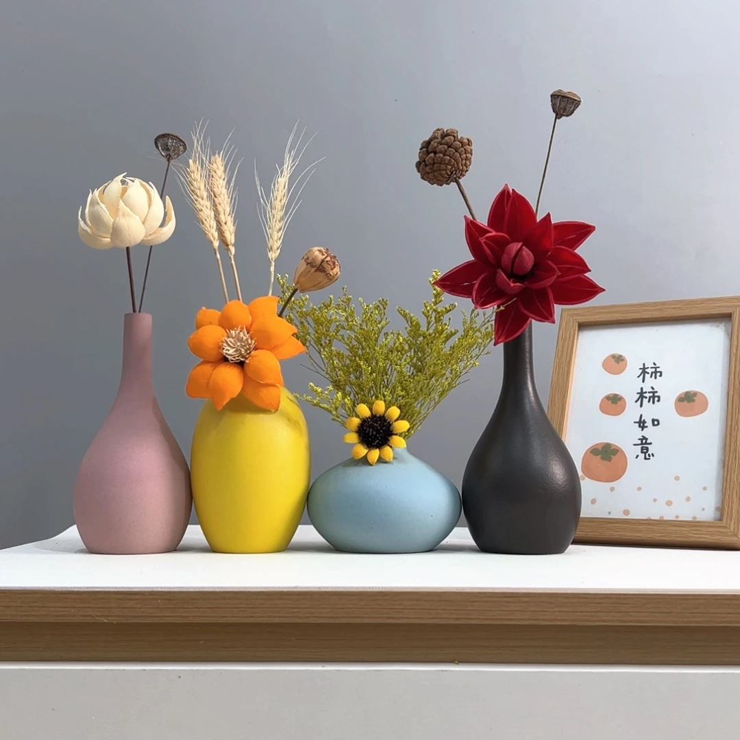 瓶花瓶带花高度20-30厘米左右不带画框