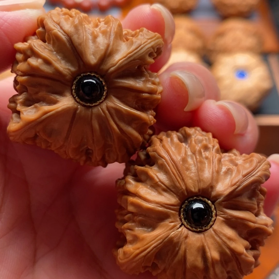 把件文玩核桃39➕磨盘狮子头