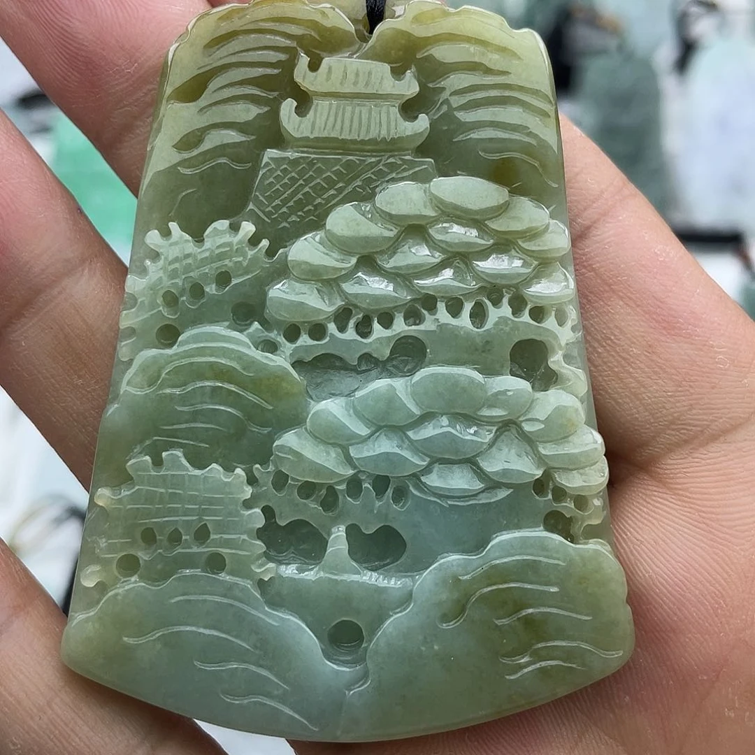 颈饰未镶嵌翡翠娟*翡翠