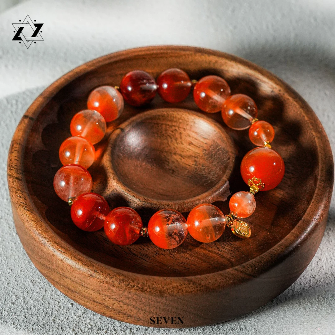 【印象吉祥】12mm红兔毛18k手串（多样性发其一）