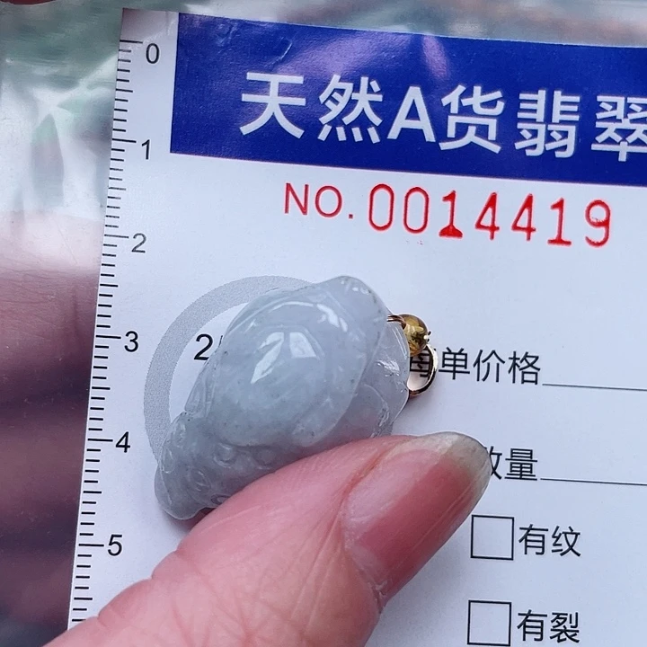 翡翠未镶嵌吊坠(赠链)