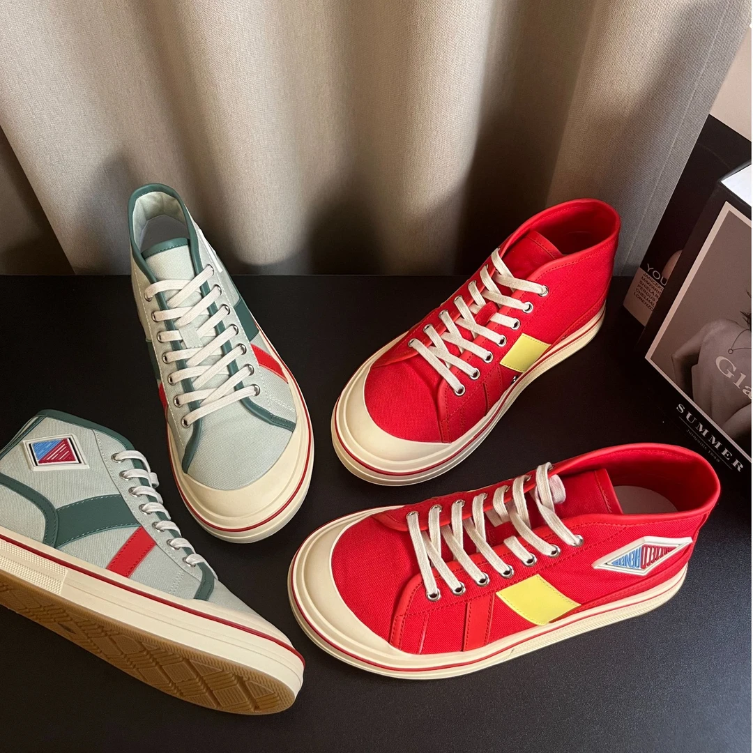 【AiAi】秀款 复古圆头系带内增高3CM休闲鞋（5311-2）拼色