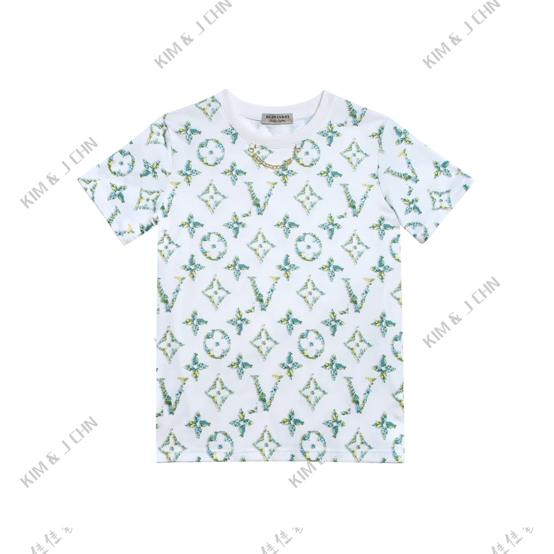 2025春夏新款夏季百搭新款高端时尚短袖T恤#9004