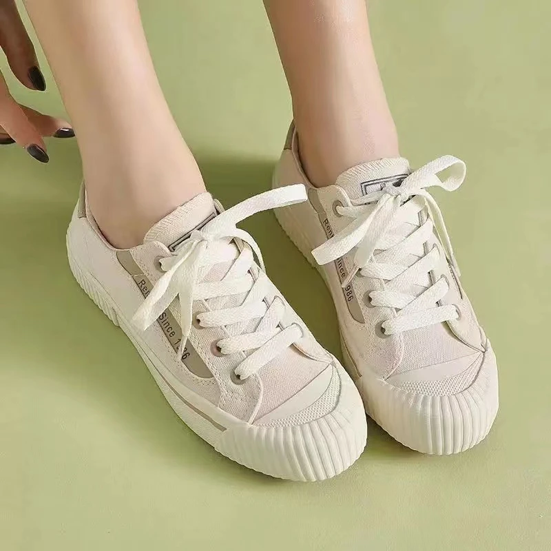 韩版ins小众运动百搭帆布休闲板鞋02823（2B5-10)）