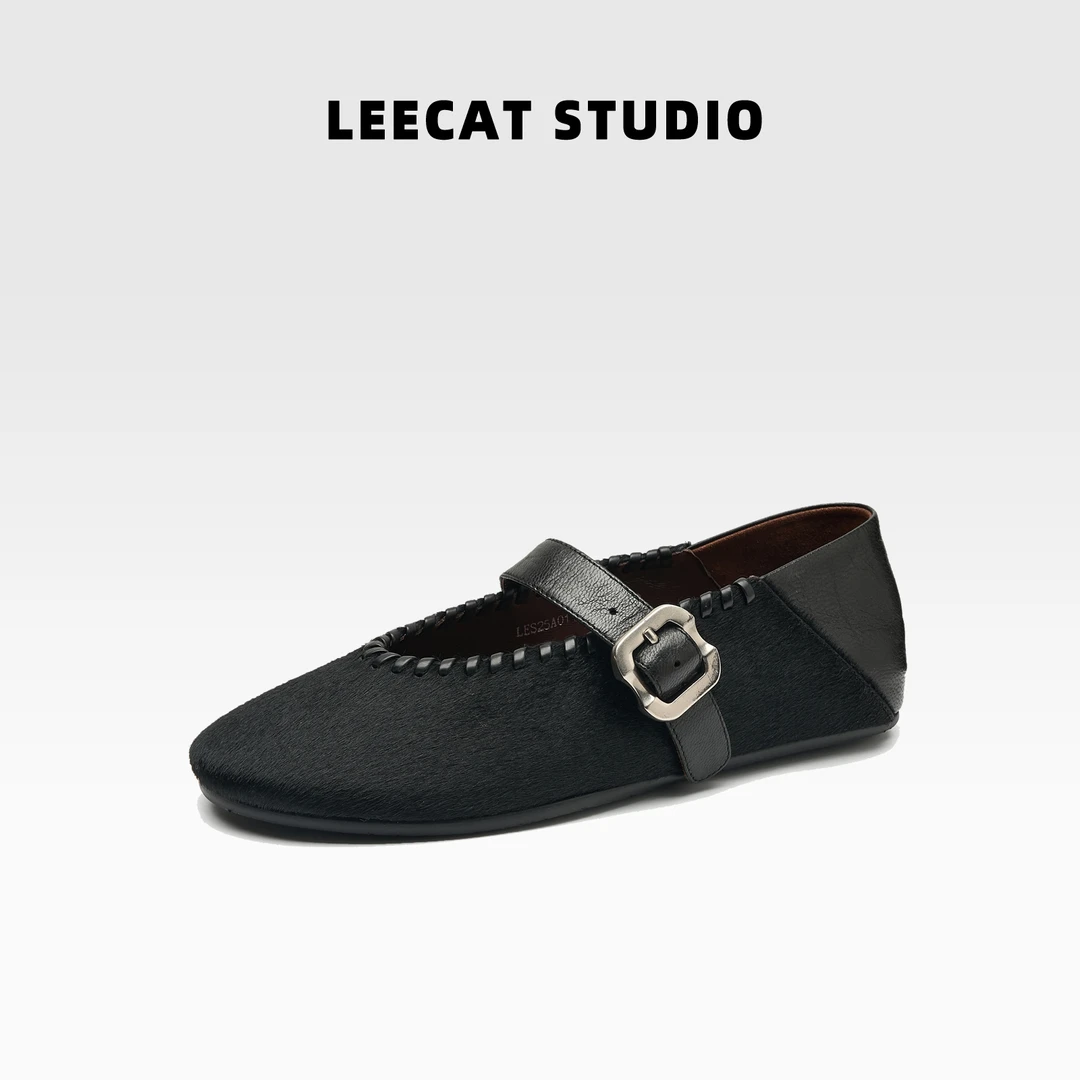LeeCat Studio玛丽珍鞋女款2025秋季新款百搭时尚平底洋气单鞋