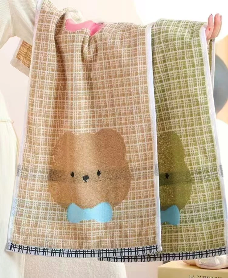 纯棉成人毛巾柔软吸水亲肤洗澡家用棉柔加厚情侣洗脸巾