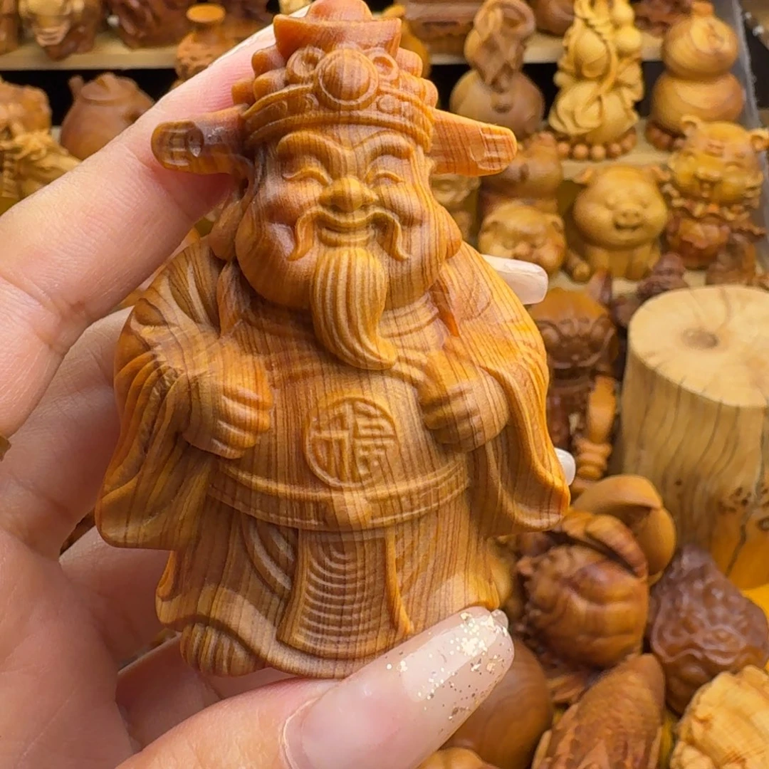 风***柏木（崖柏）崖柏财神，一物一拍