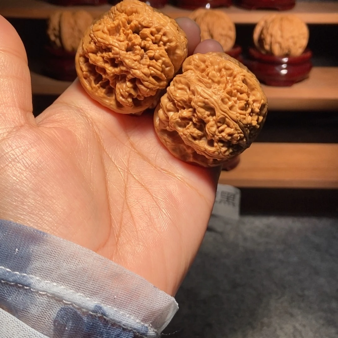 核桃手串/手链粗筋红皮打底44