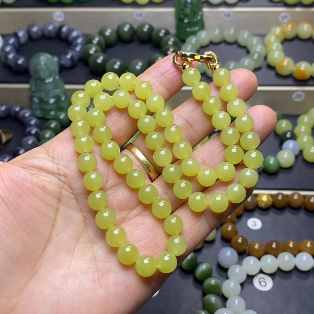 和田玉未镶嵌手串