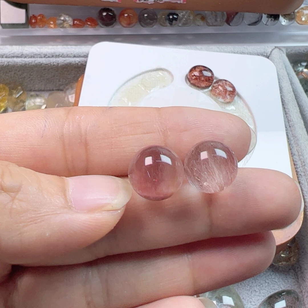 J***制水晶手链银S800镀金镶嵌