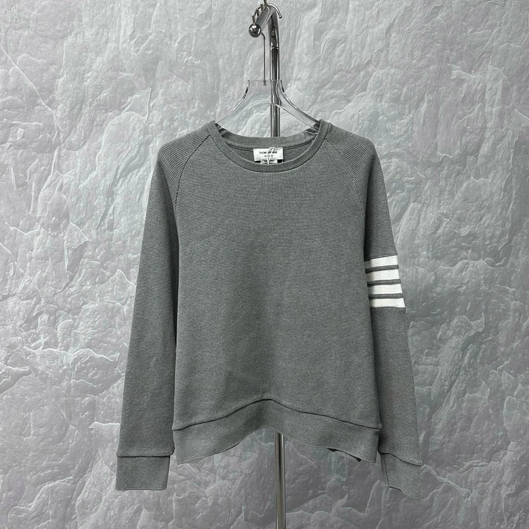 99新 THOMBROWNE 华夫格条纹卫衣 5码TP00177